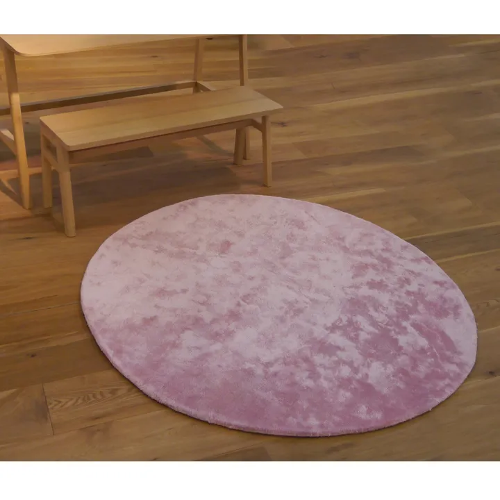 Pilepoil Tapis rond | Rose