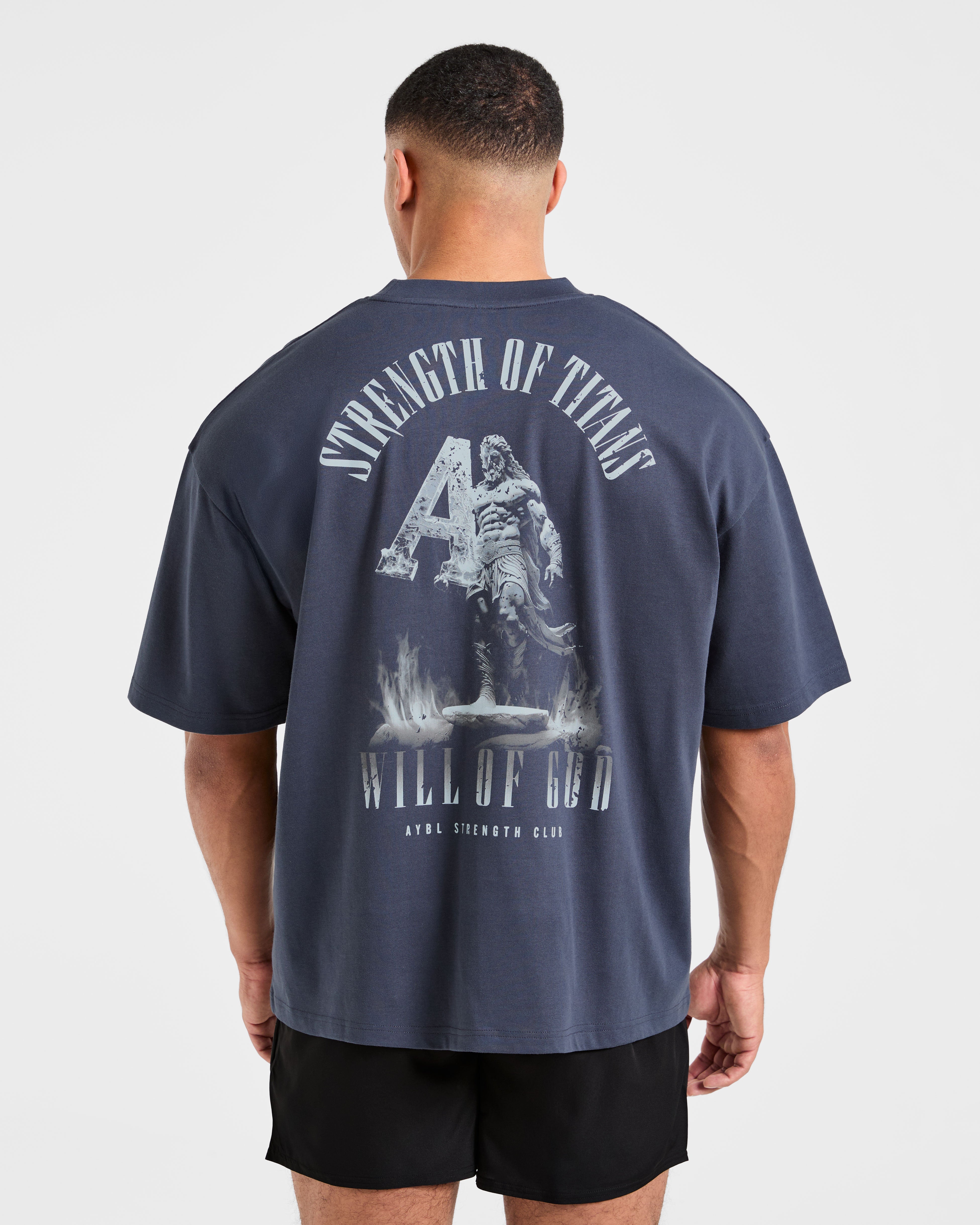 Strength Of Titans Oversized T Shirt