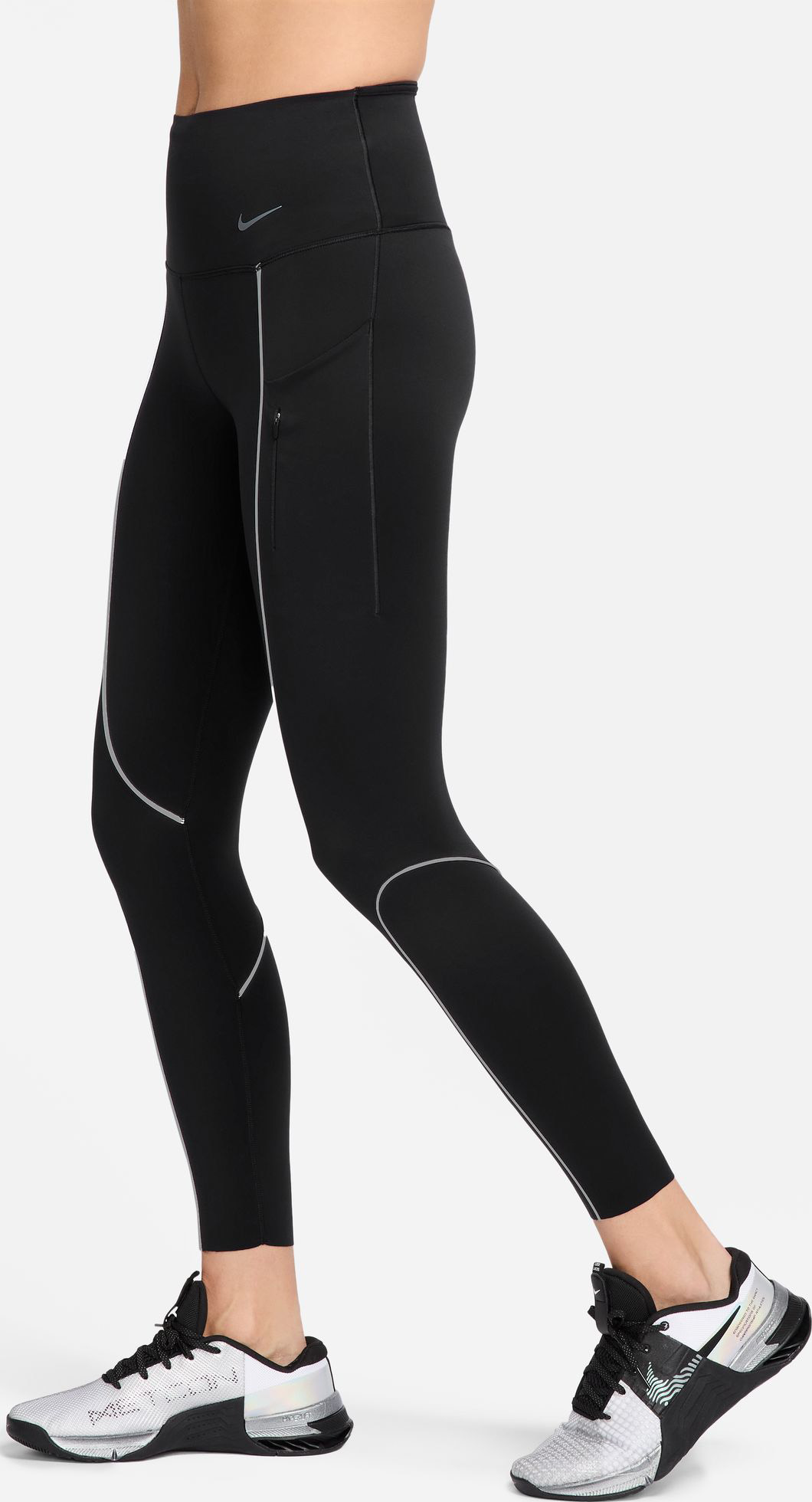Go High-Waisted 7/8 Tights Dame 010/Black
