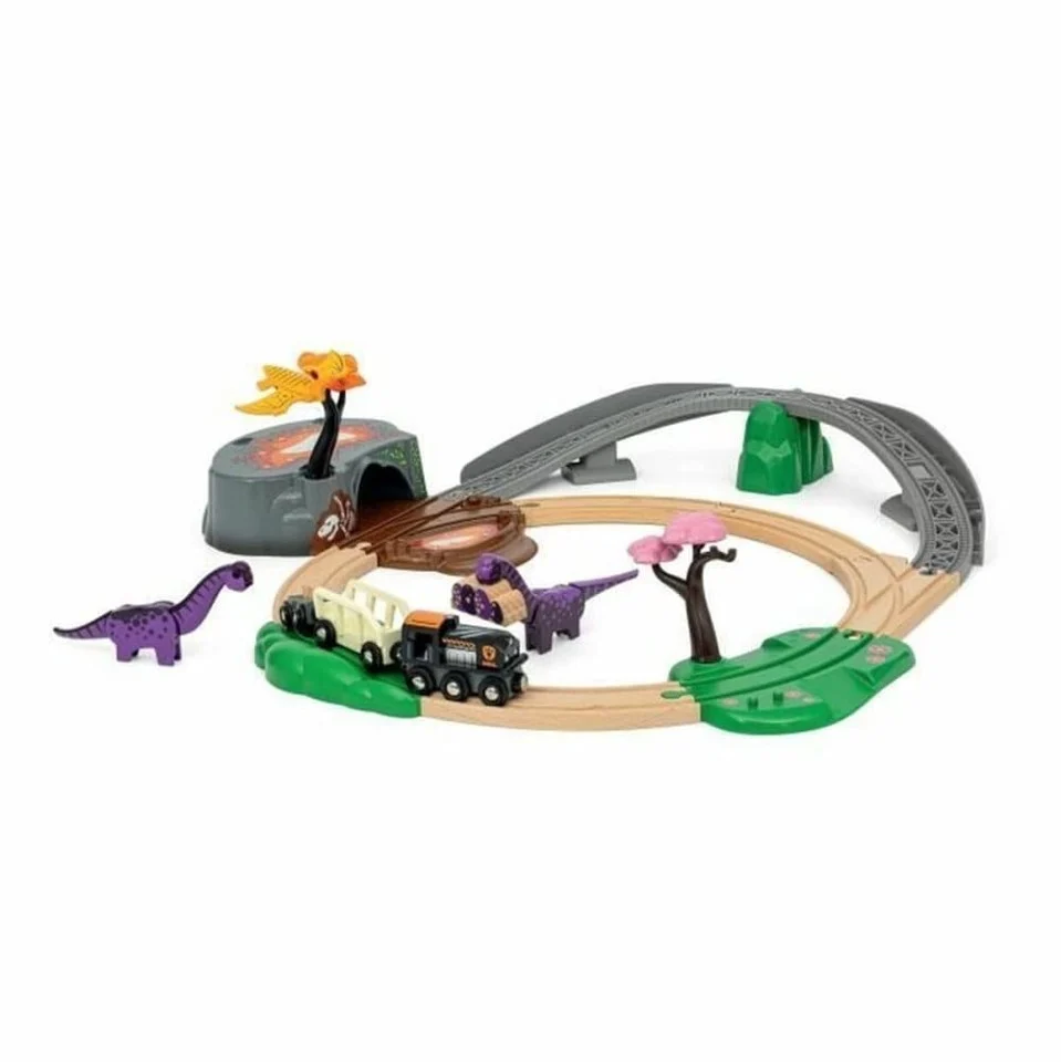 BRIO - Togbanesæt med dinosaurer