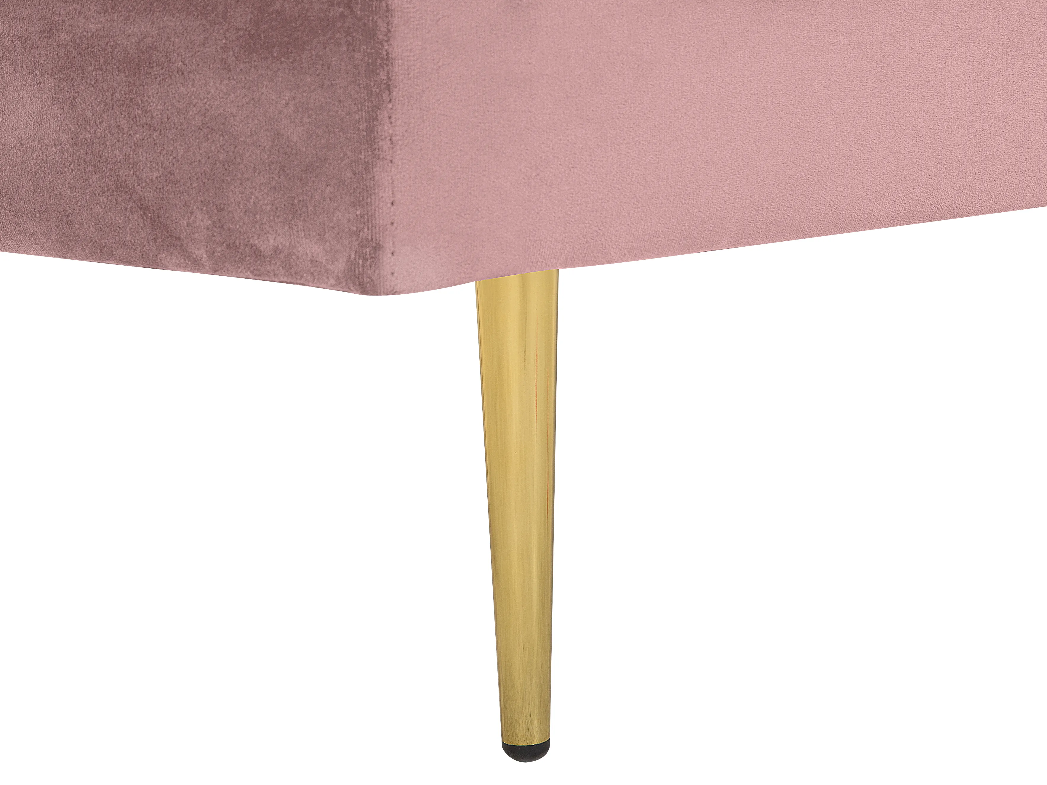 Linkszijdige chaise longue MIRAMAS Fluweel Roze