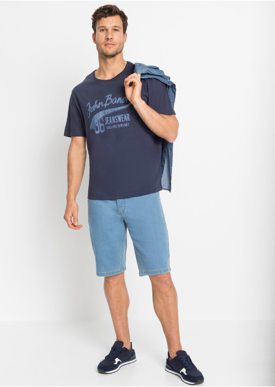 Lot de 2 bermudas en jean extensibles  coupe confort, Regular