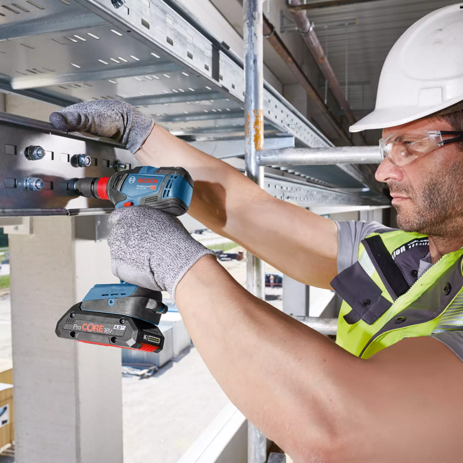 Bosch GDX 18V-200 18V Li-ion accu slagschroevendraaier body in L-Boxx - 200Nm - koolborstelloos