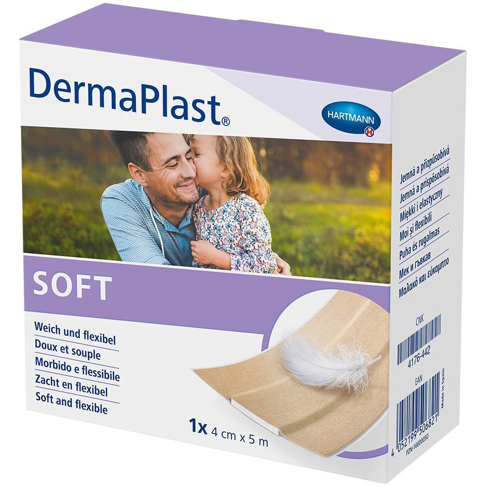 DermaPlast Soft Pflaster 4 cm x 5 m