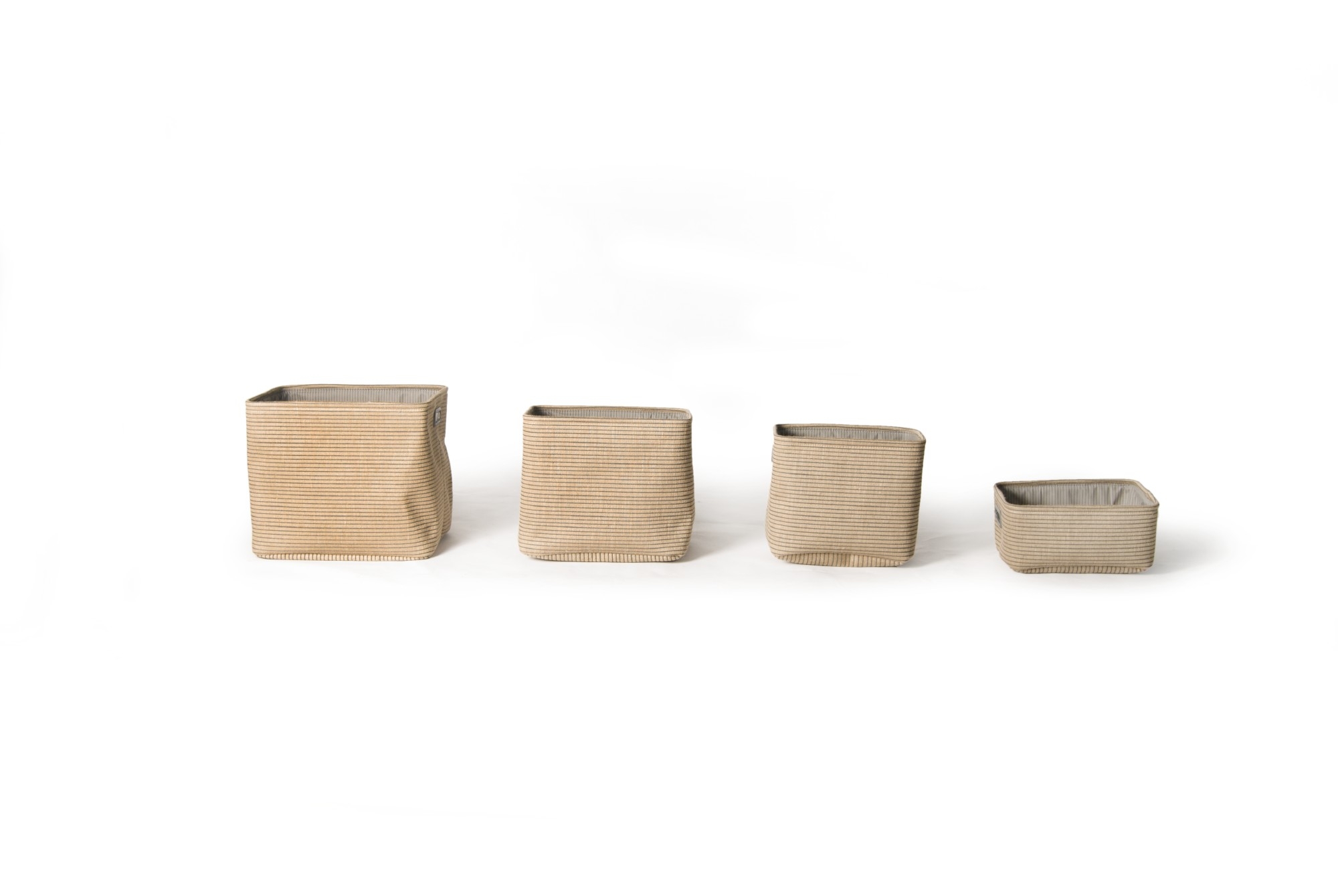 4er-Set Korb 'Leper', beige von fischer's lagerhaus