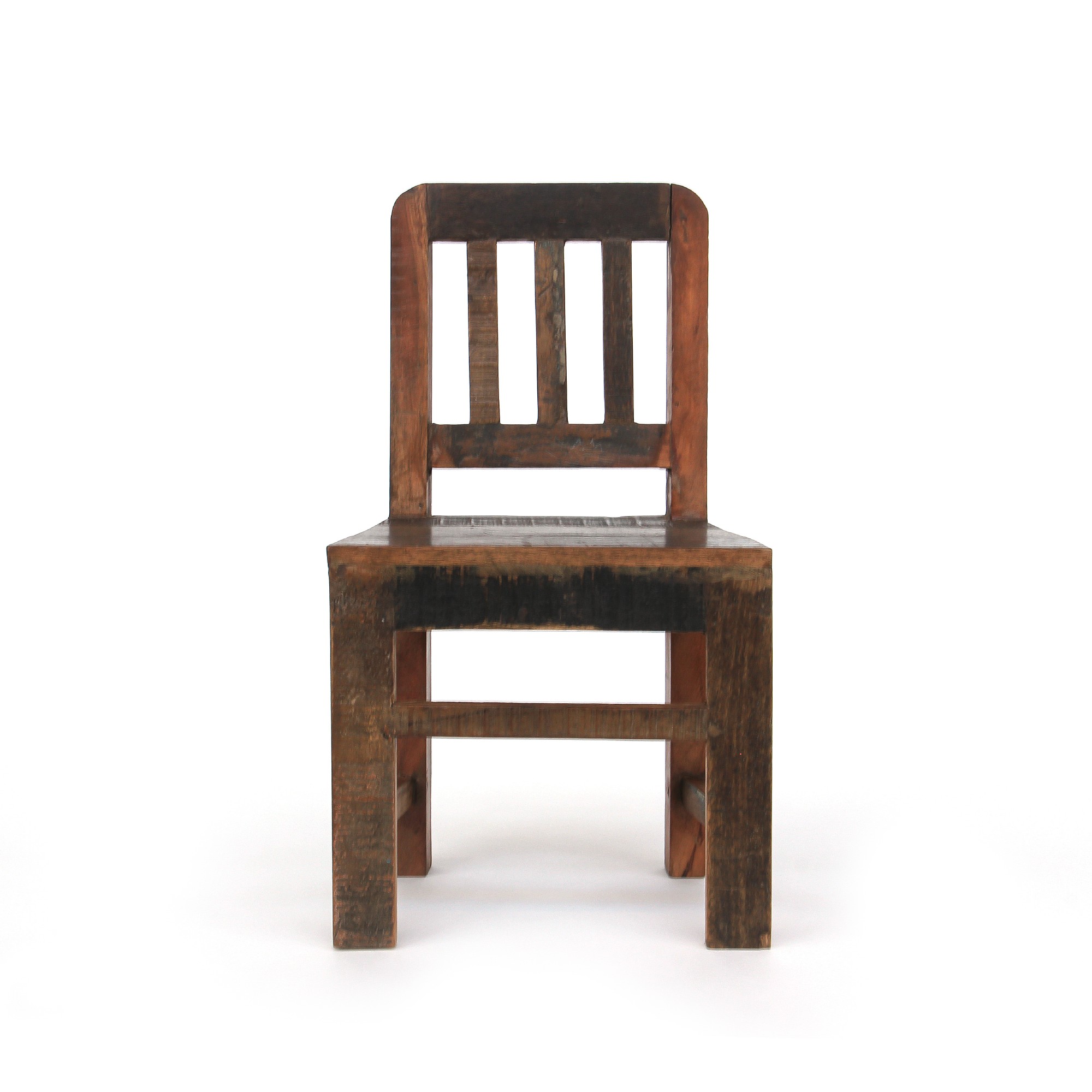 Kinderstuhl aus recyceltem Holz, B 31 cm, H 60 cm, T 34 cm von fischer's lagerhaus