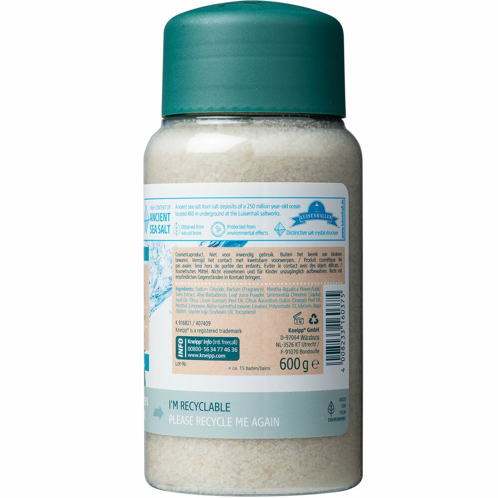 Kneipp Voetbadkristallen Cooling - Aloë Vera Watermunt600 gr