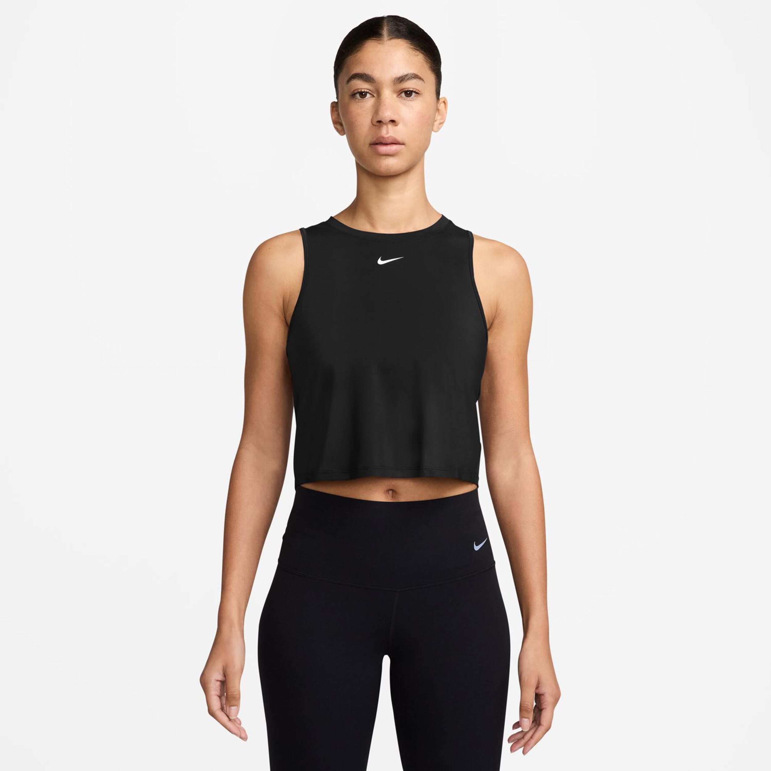 Nike One Classic Dri-FIT Crop Débardeur Tank Top Femmes - Noir