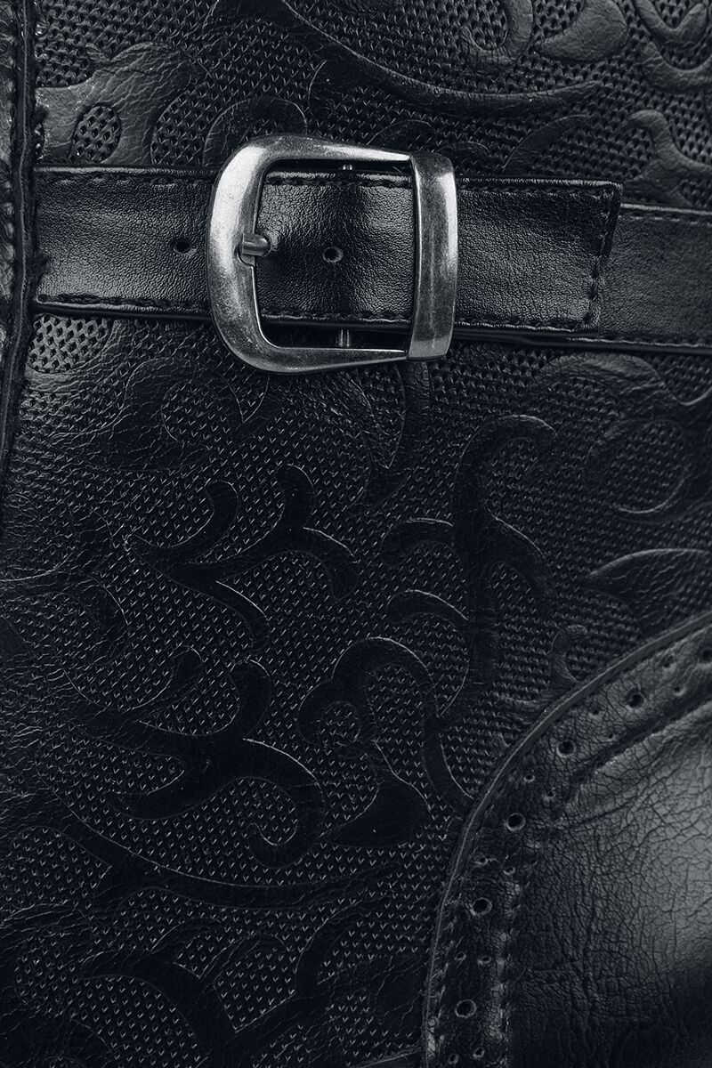 Lace-Up Boots With Ornaments | Gothicana by EMP Talons hauts