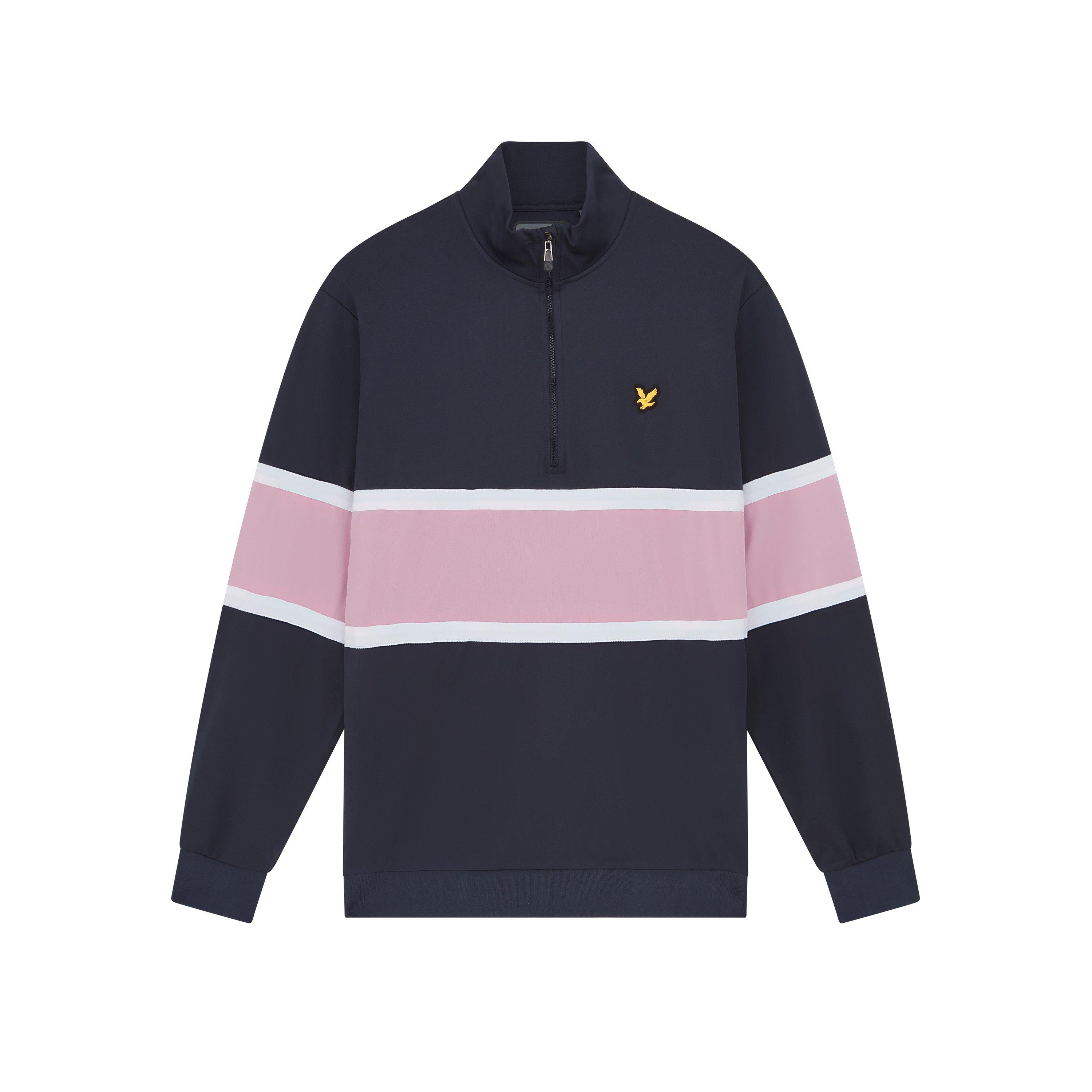 Lyle and Scott Colour Block Quarter Zip