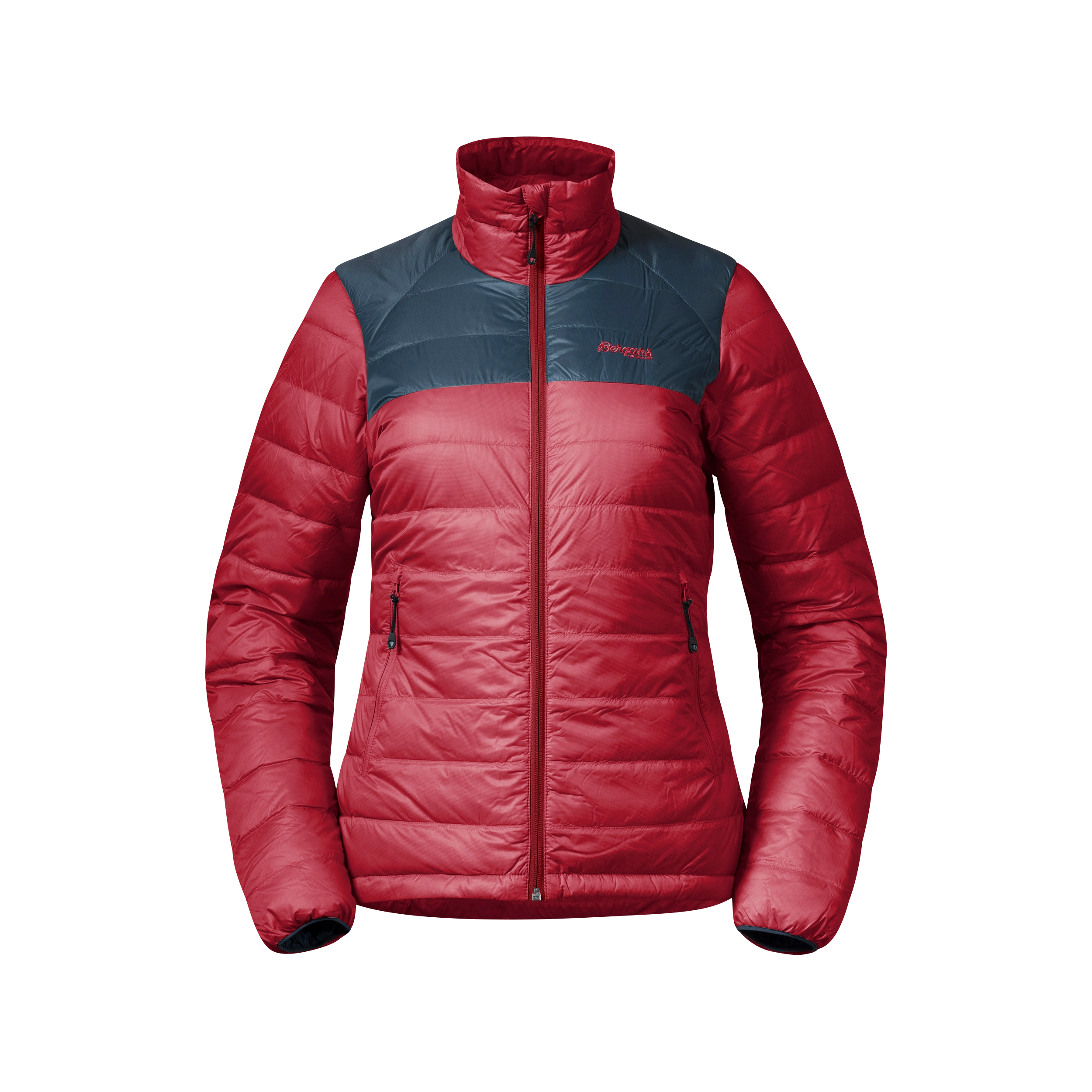 Røros Box Down Light W Jacket Red / Orion Blue