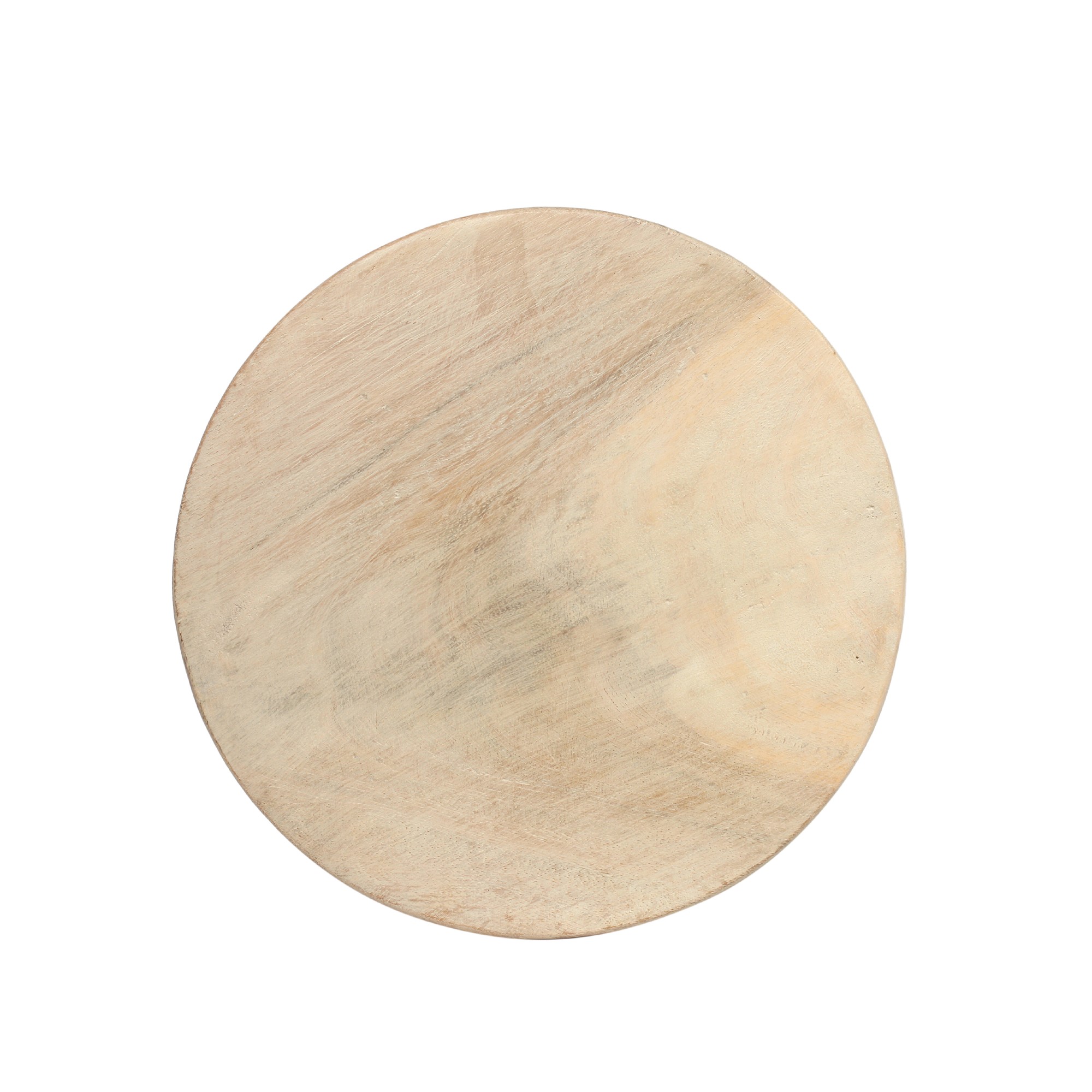 Hocker natur-weiß, Ø 25 cm, H 25 cm von fischer's lagerhaus