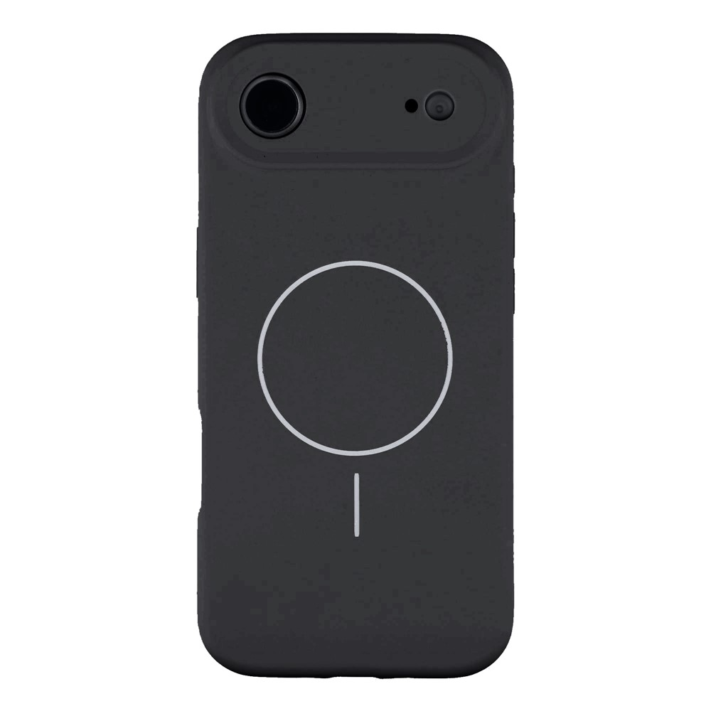 iPhone Air MagSafe Silikon Case Hülle - Schwarz