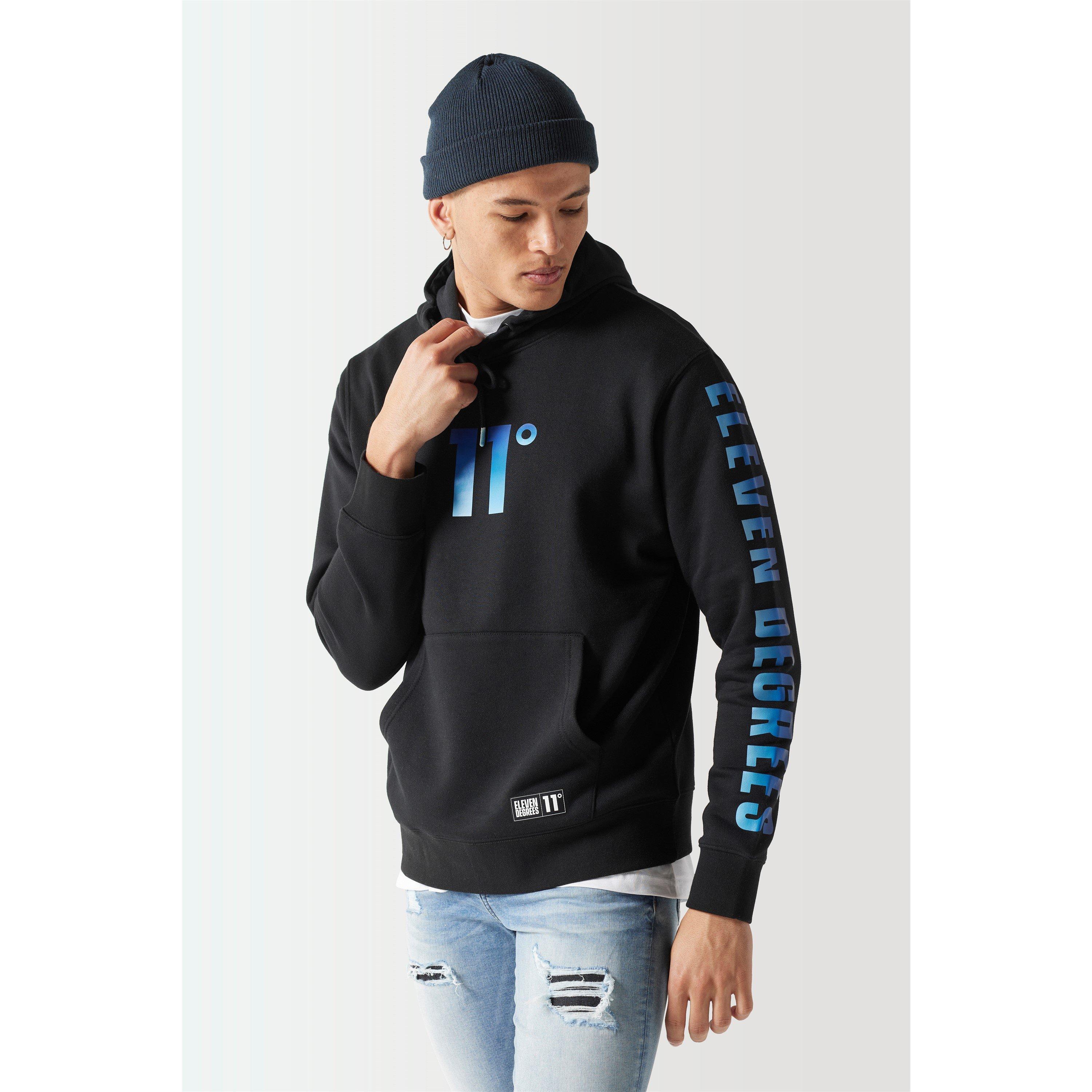 11 Degrees 11D Gradient Hoodie Black