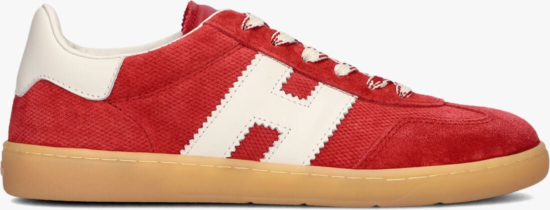rode hogan lage sneakers cool allacciato h
