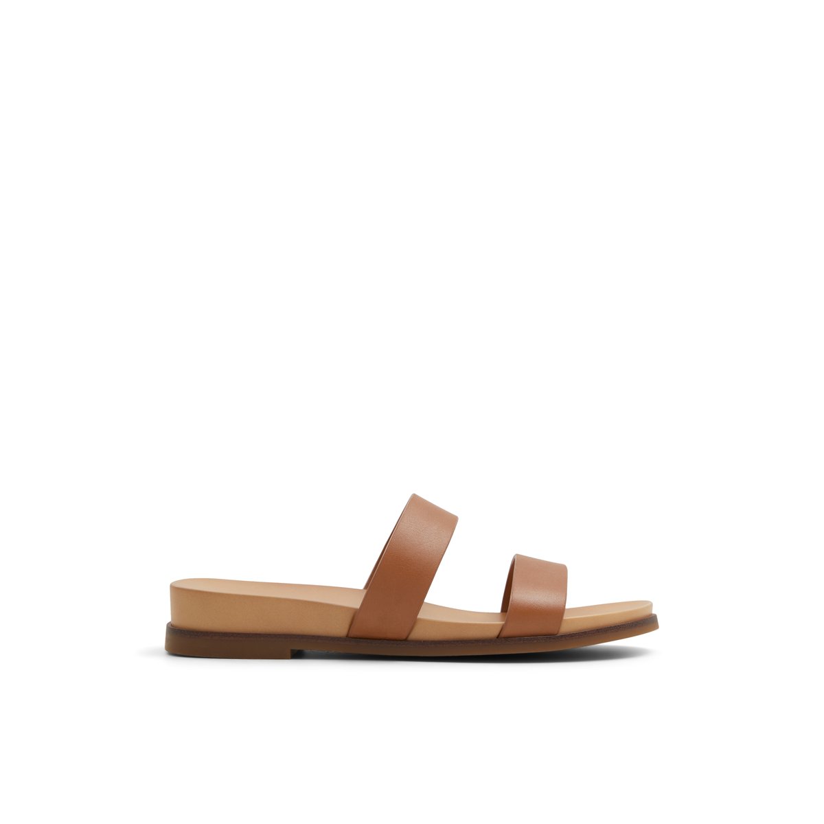 LUCA FERRI-Rheallan-Sandales à glissière - Talon plat - Beige Foncé