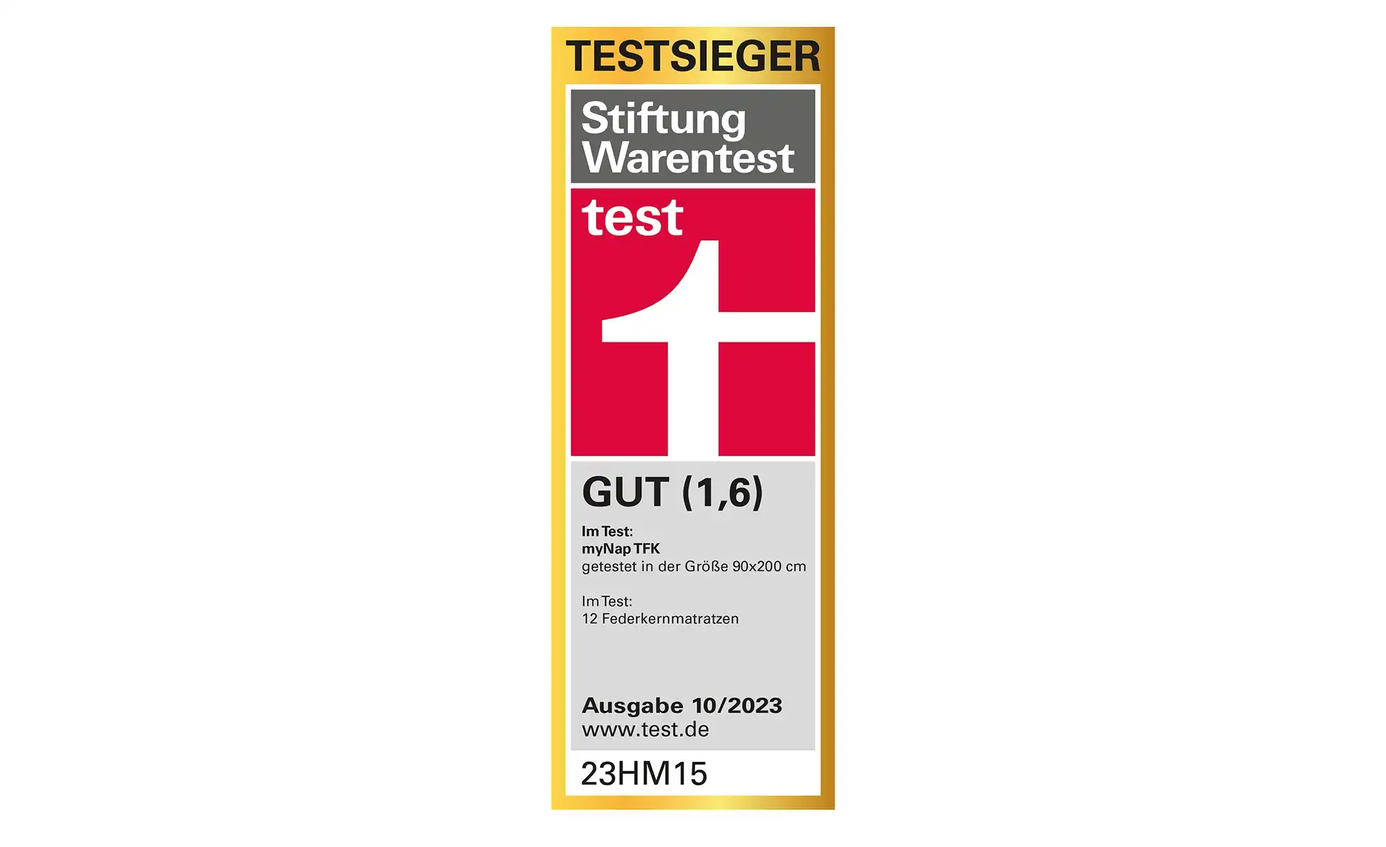 SCHLARAFFIA Taschenfederkernmatratze myNap TFK