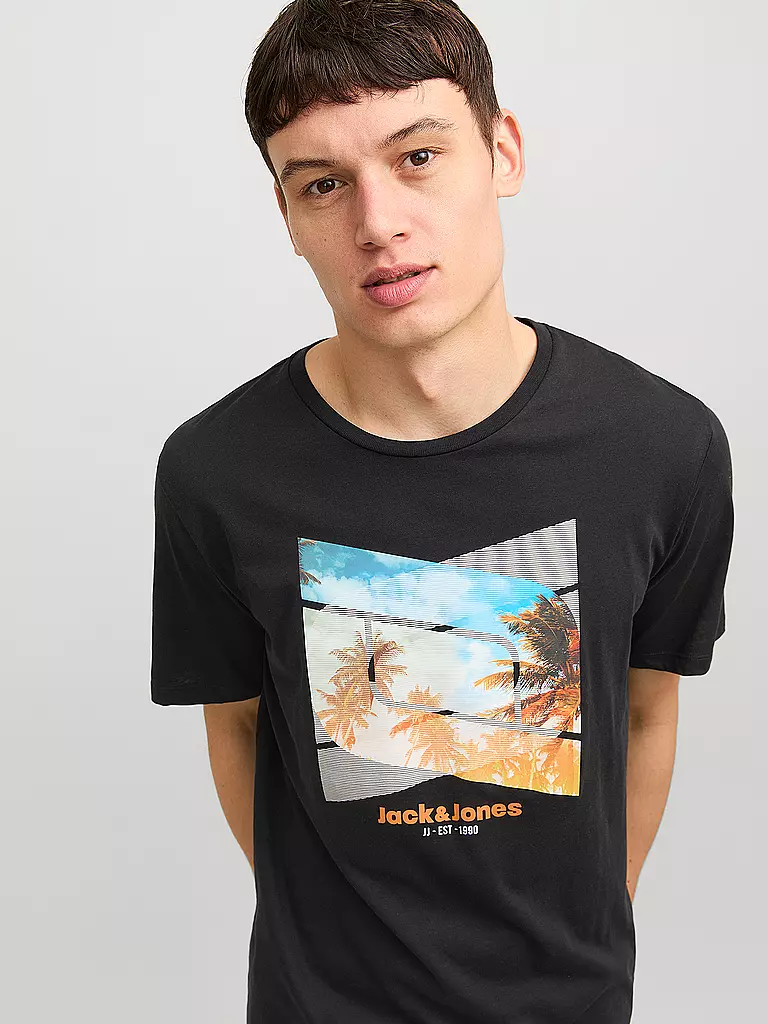 JACK & JONES T-Shirt JJCELLOX schwarz