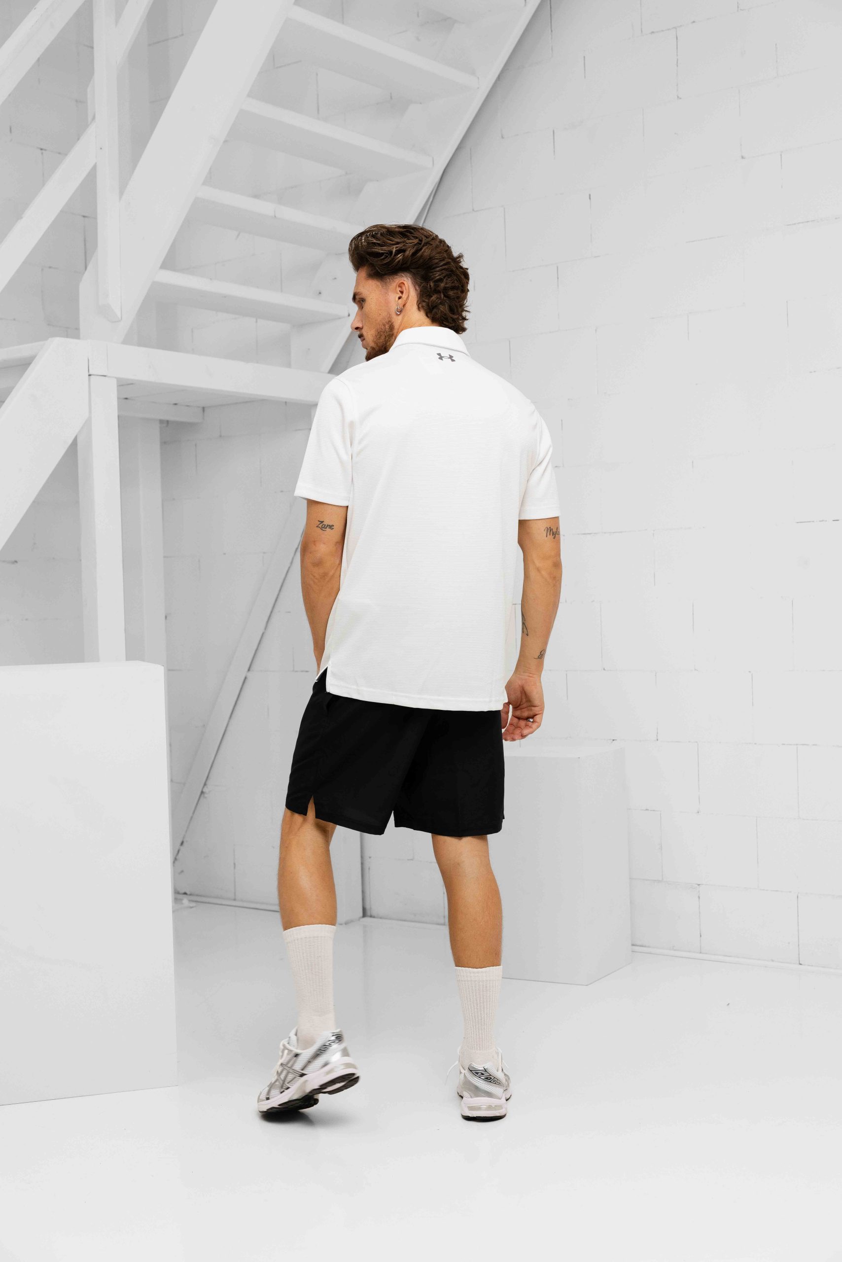Under Armour Tech Polo Heren Wit