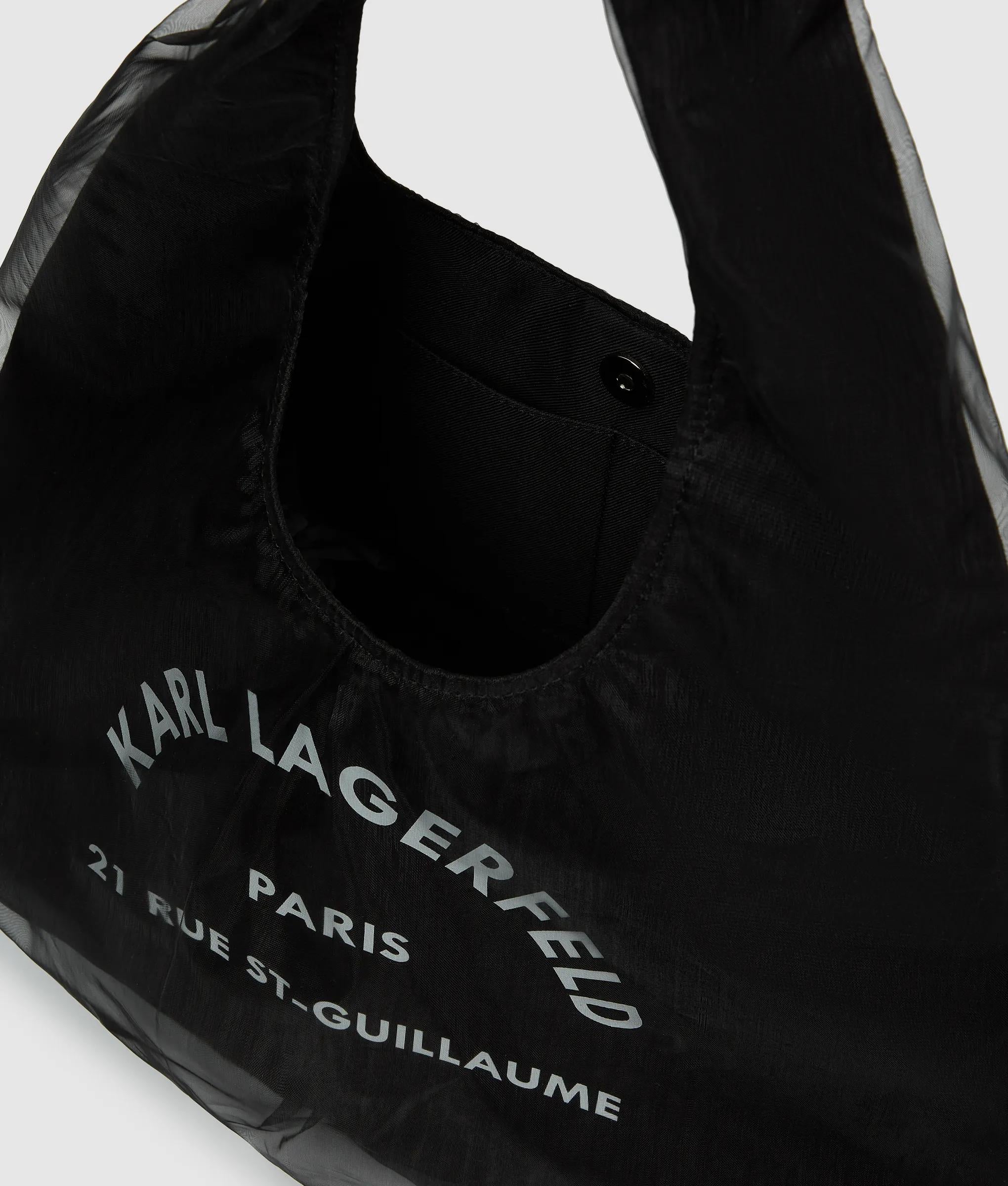 Schoudertas van mesh met het Rue St-Guillaume logo