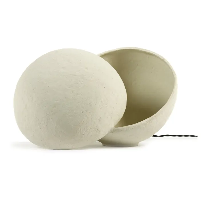 Serax Lampe à poser Earth ronde en papier maché | Blanc
