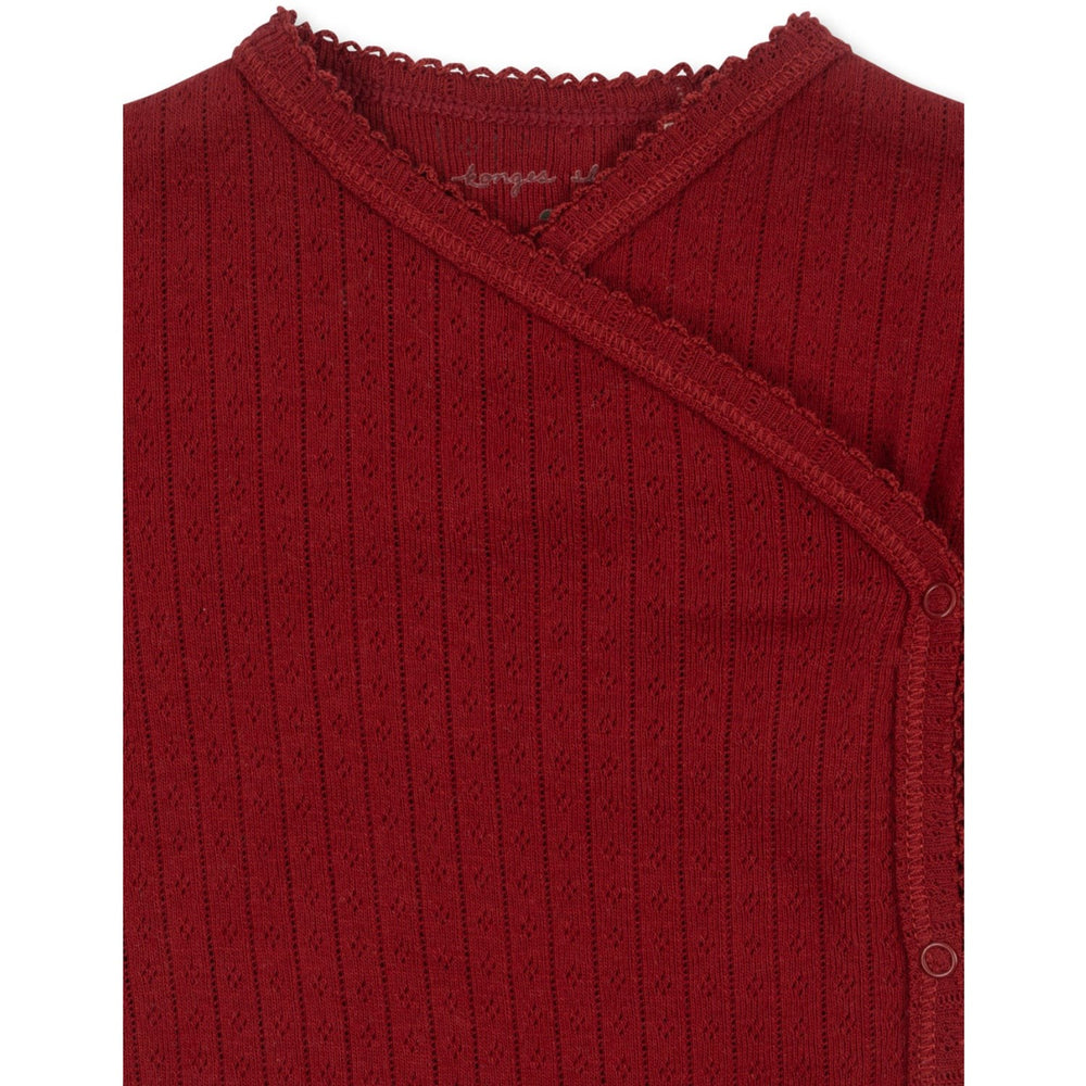Køb Konges Sløjd Red Dahlia Minnie Newborn Body GOTS