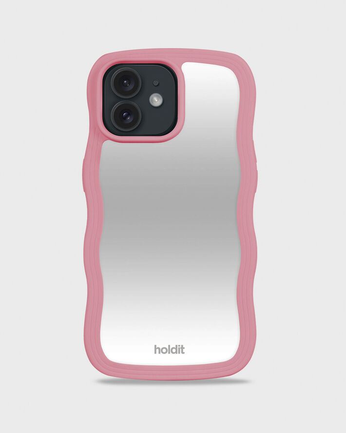 HoldIt Wavy Case iPhone 12/12 Pro Lyserød