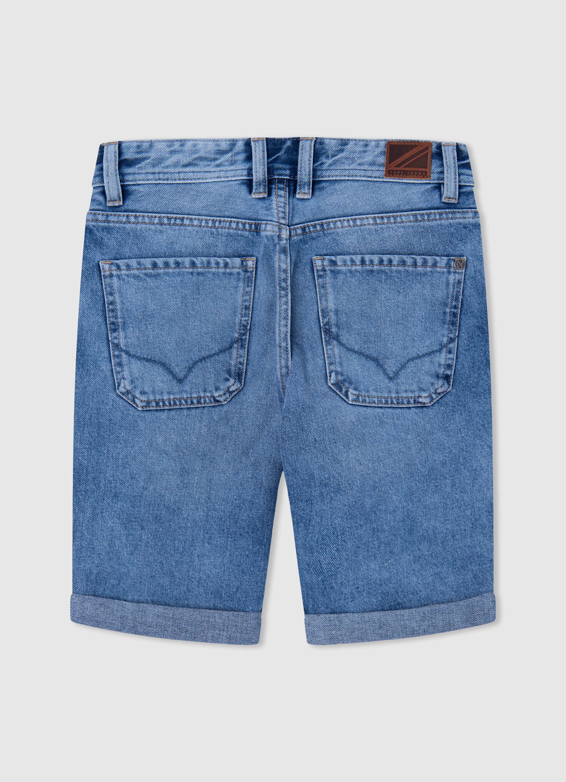 Bermuda jeans de corte relaxado - jeans
