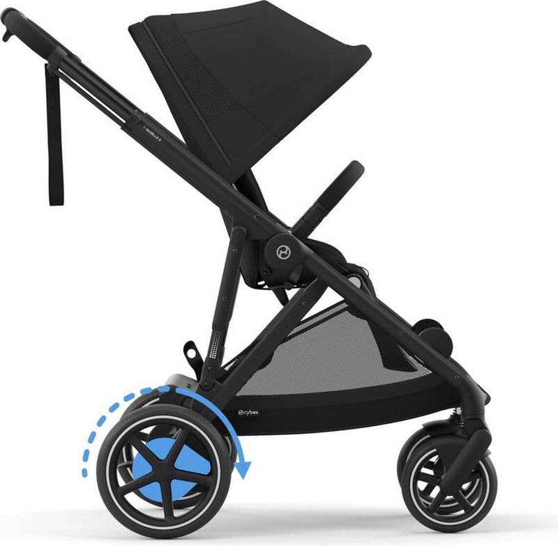 Cybex e-Gazelle S - Kinderwagen - Moon Black - Black Frame