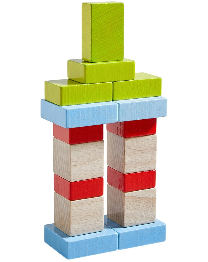 3D-Legespiel VIER MAL VIER 26-teilig aus Holz