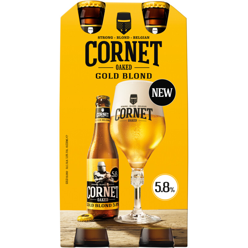 Cornet Oaked gold blond 4-pack