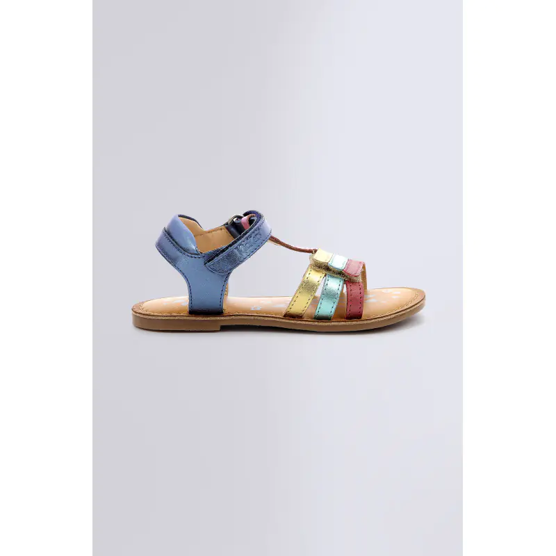 DIAMANTO MARINE METAL MULTICOLOR SANDALES Cuir Fille