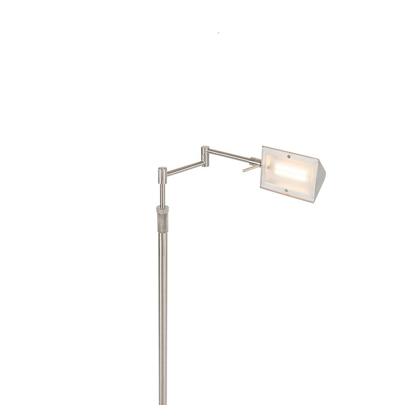 Design vloerlamp staal incl. LED met touch dimmer - Notia