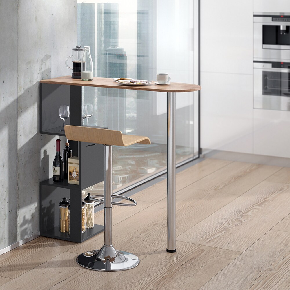 Vicco Bartisch Vincent Anthrazit-Goldkraft Bartresen Stehtisch Tresentisch Bistrotisch Bar