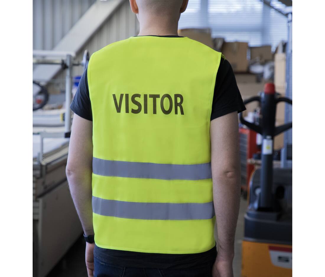 KORNTEX KX230 - Gilet de sécurité imprimé Visitor ou Security