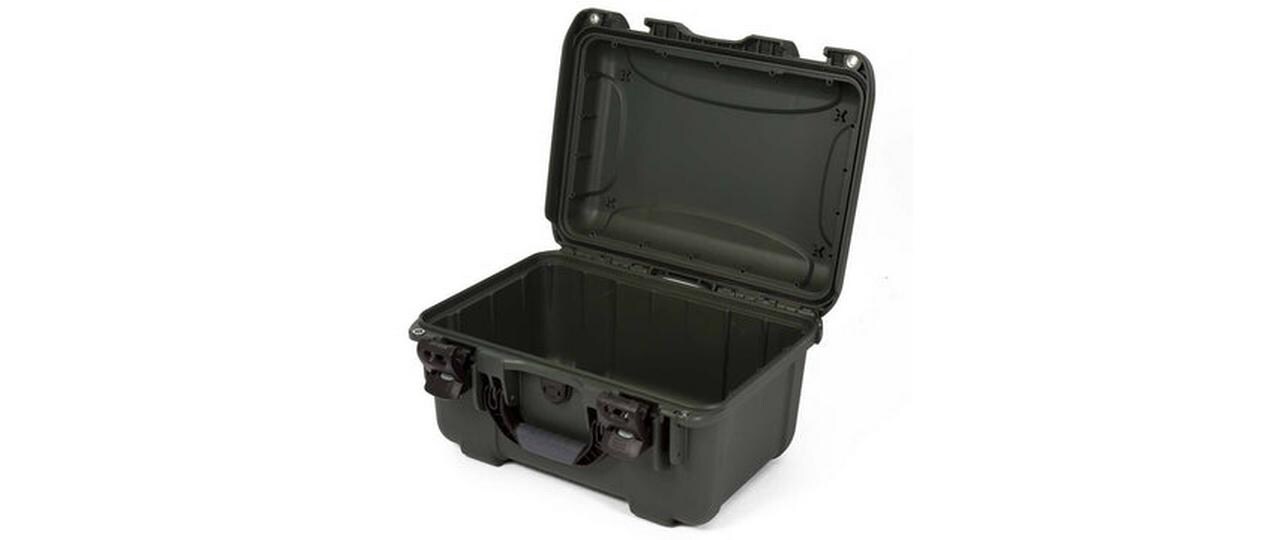 Kunststoffkoffer 918 - leer Olivgrün<br>Leichter, wasserdichter und robuster Hartschalenkoffer