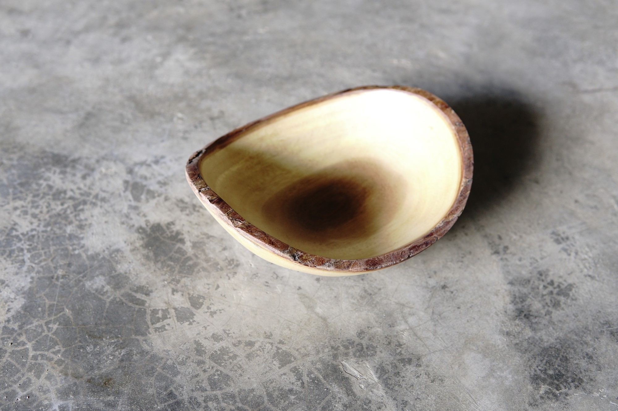 Baumrinden-Schale oval, Akazienholz, B 25 cm, L 22 cm, H 8,5 cm von fischer's lagerhaus