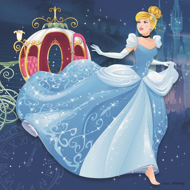Puzzle-Box - Disney Princess - Abenteuer der Prinzessinnen - 3x 49 Teile