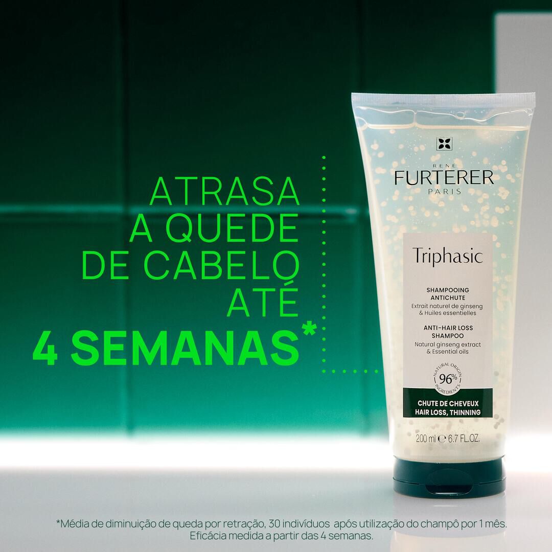 RENE FURTERER  Triphasic Champô Queda de Cabelo com Óleos Essenciais - 200ml