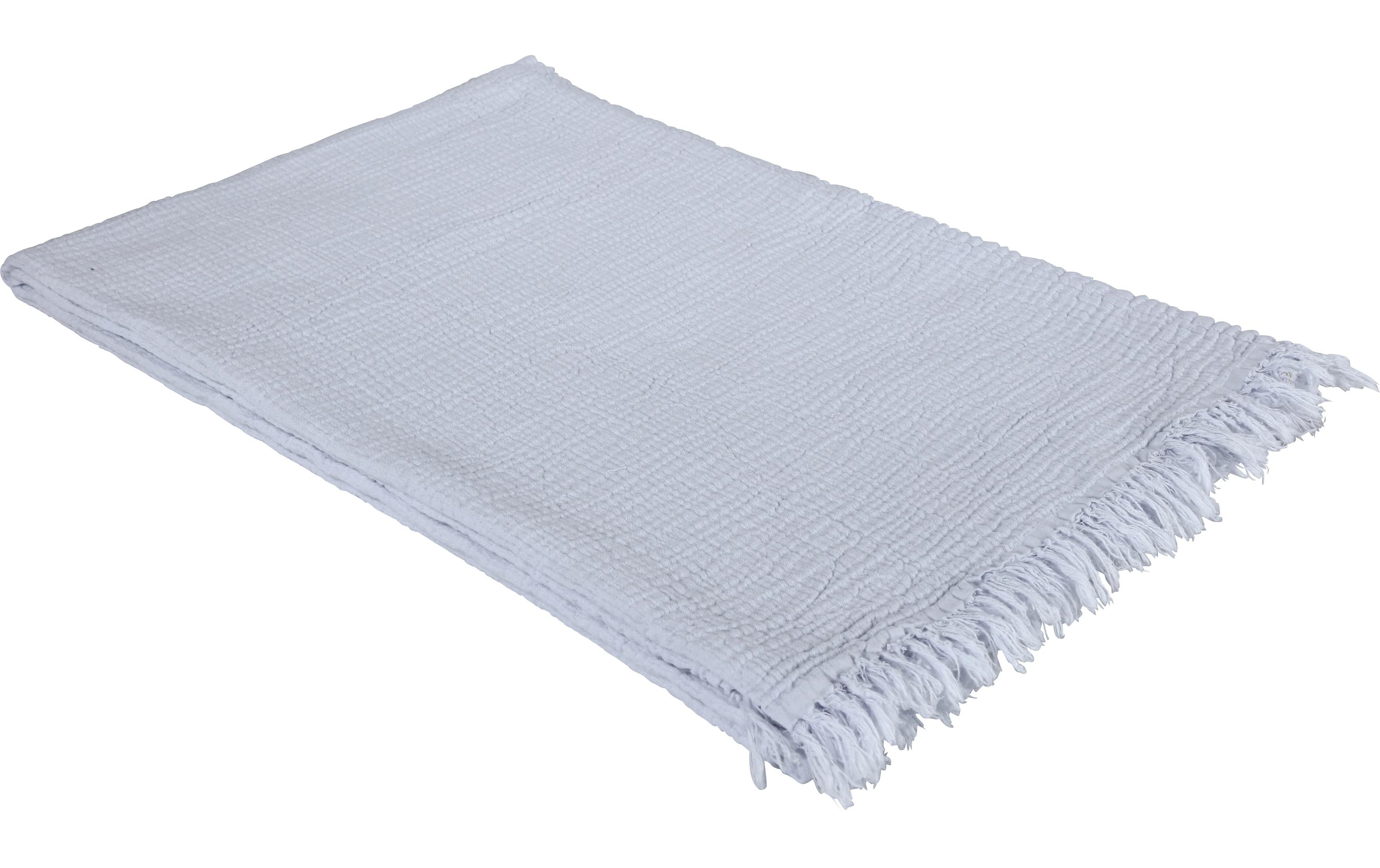 Decke Nizza 140 x 210 cm, CielMinimalistische Mousseline-Decke aus reiner Baumwolle