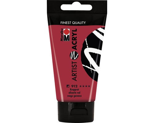 Marabu Artist Acrylic, meekraprood 912, 75ml