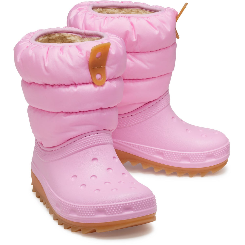 Køb Crocs Pink Tweed/Gum Classic Neo Puff Støvle