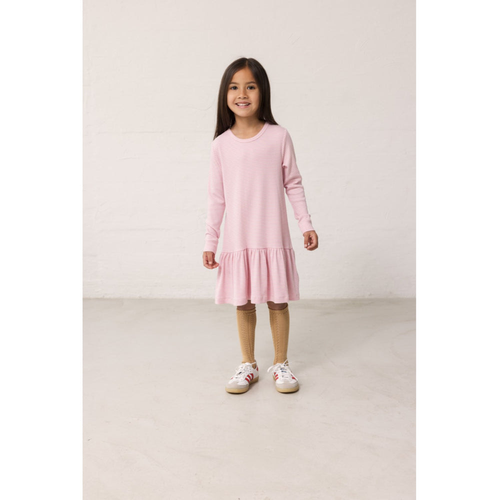 Køb MarMar Modal Fine Rib Pink Stripe Diro Kjole