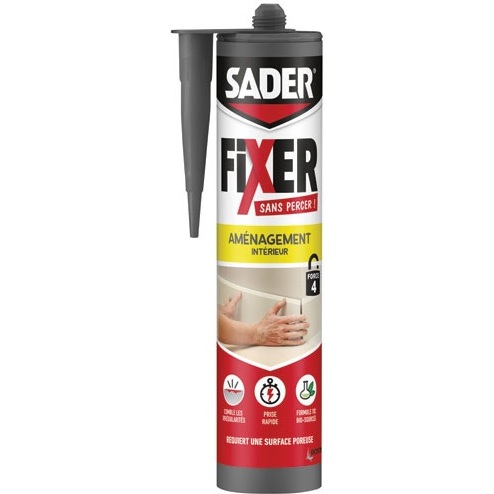 Colle fixer sans percer - aménagement intérieur - 360 g