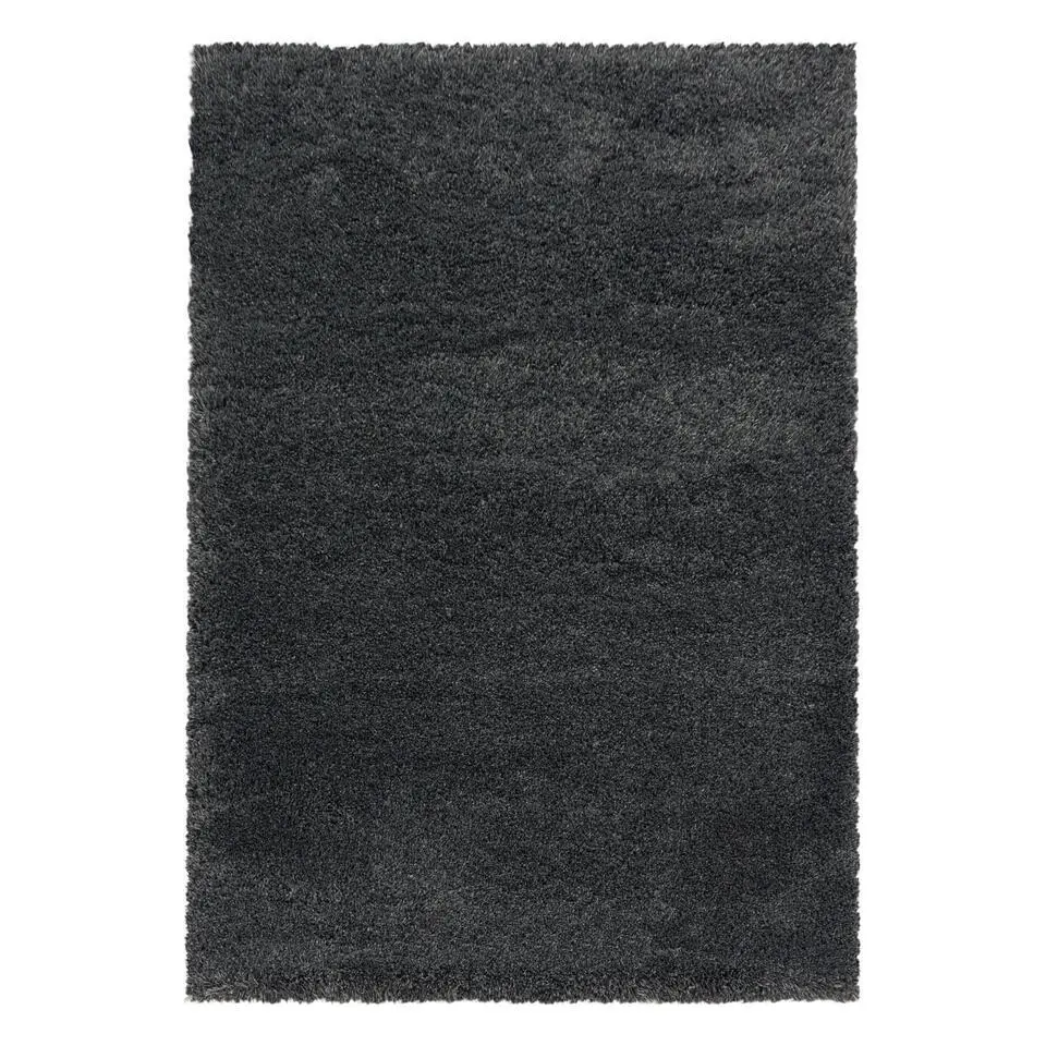 Pearl Soft Hoogpolig Vloerkleed Grijs - 160x230 CM