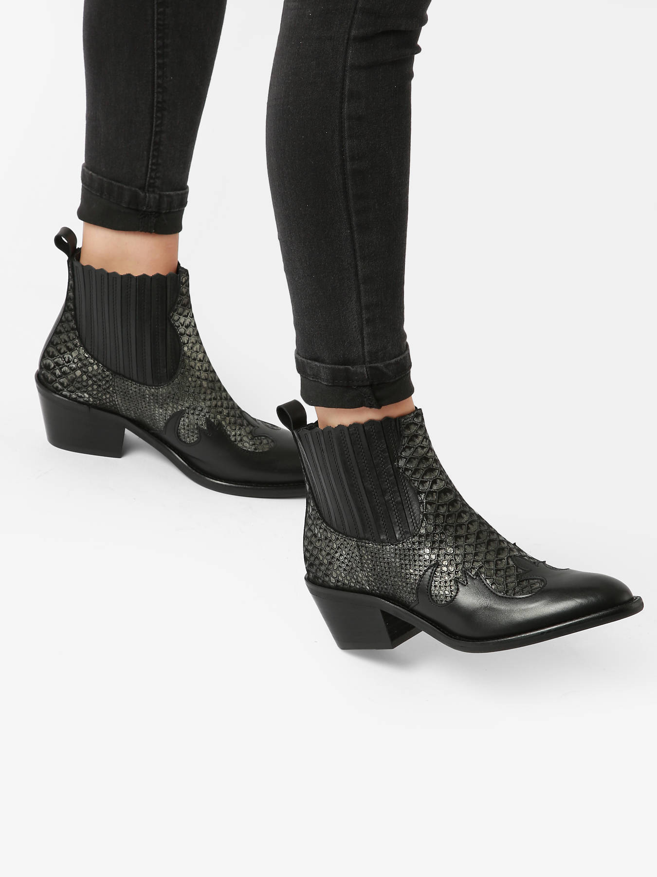 Santiags  talon en cuir MYMA