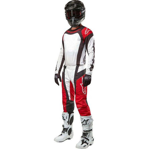 Alpinestars - Maillot Techstar Ocuri Blanc / Rouge / Noir