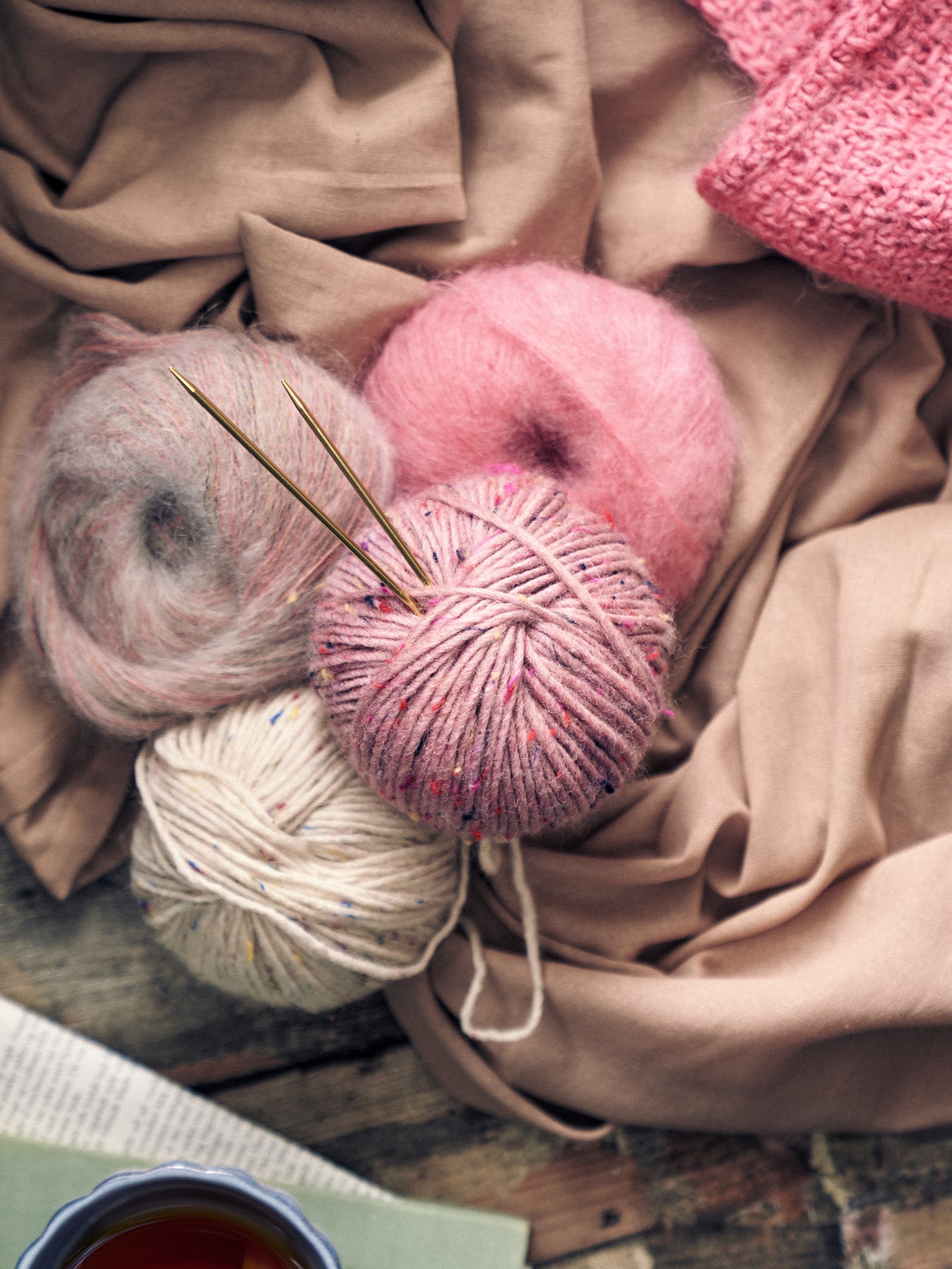 Mohairgarn med nylon | Mohair/nylon. 25 g. | Cherry Red
