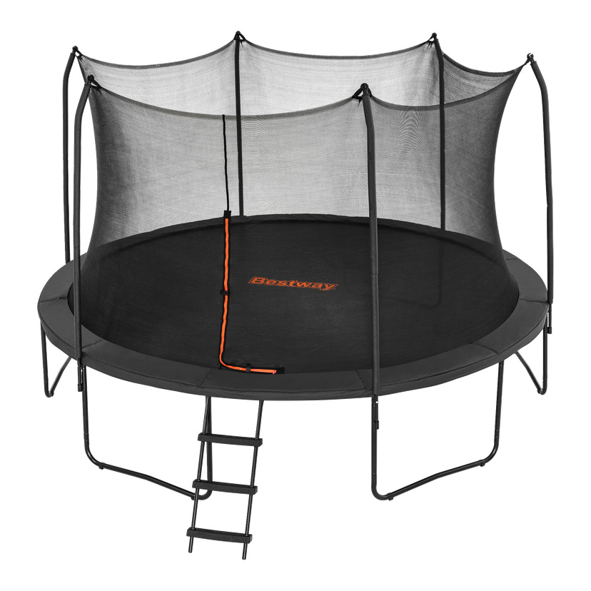 Trampoline med sikkerhetsnett Ø4,27 m