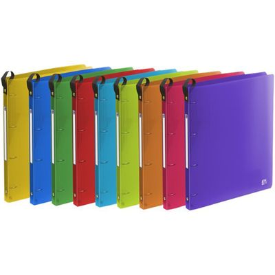 Oxford School Life Class'up - Classeur à anneaux - Dos 20 mm - A4 Maxi - pour 100 feuilles - 4 anneaux automatiques - disponible dans différentes couleurs